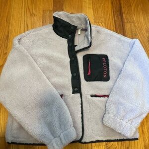 Peloton Fleece Jacket - purple and pink